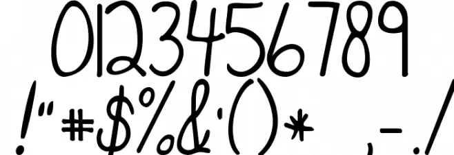 KG The Only Exception Font OTHER CHARS