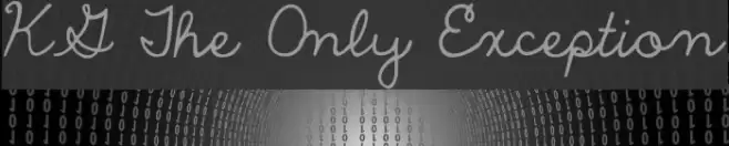 KG The Only Exception Font examples