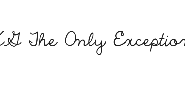 KG The Only Exception Logo
