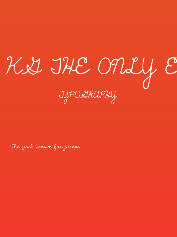 KG The Only Exception Poster