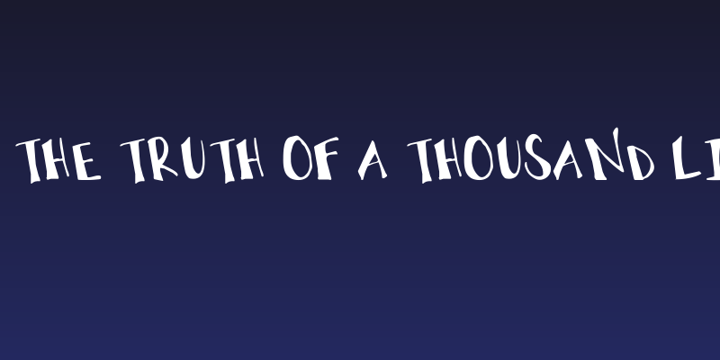 KG The Truth of a Thousand Lies Social Header