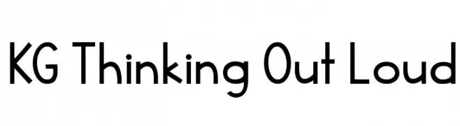 KG Thinking Out Loud  नि: शुल्क फ़ॉन्ट्स डाउनलोड