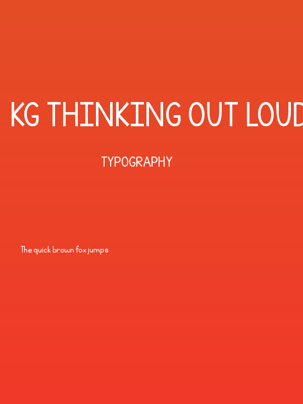 KG Thinking Out Loud Poster
