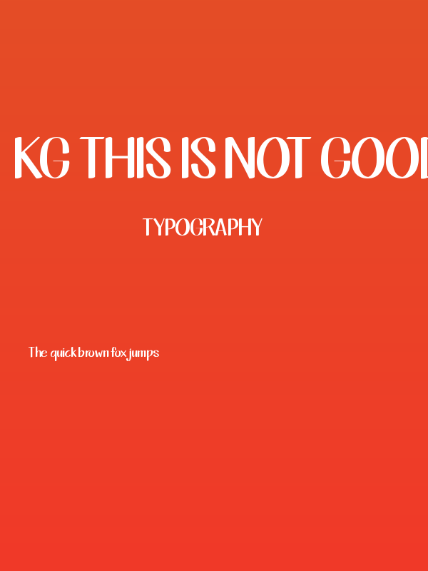 KG This Is Not Goodbye Poster