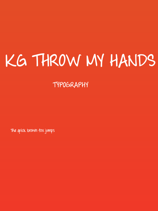 KG Throw My Hands Bold Poster
