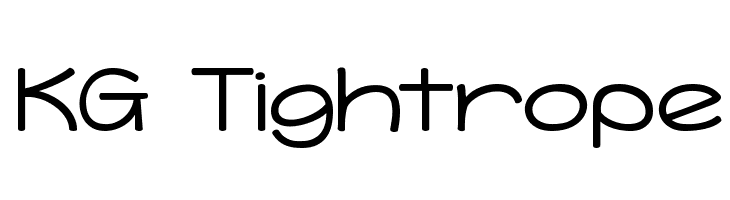 KG Tightrope Font
