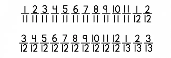 KG Traditional Fractions 2 Schriftart Groß