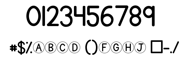 KG Traditional Fractions Font OTHER CHARS