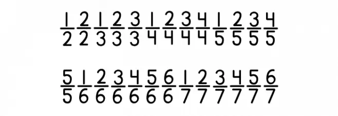 KG Traditional Fractions Fonte MAIÚSCULAS