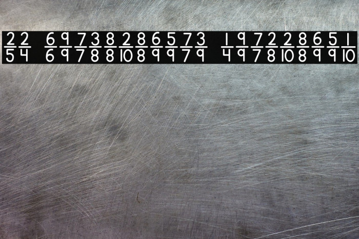 KG Traditional Fractions Font examples