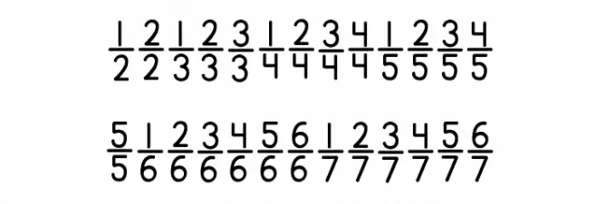 KG Traditional Fractions Polices MAJUSCULES