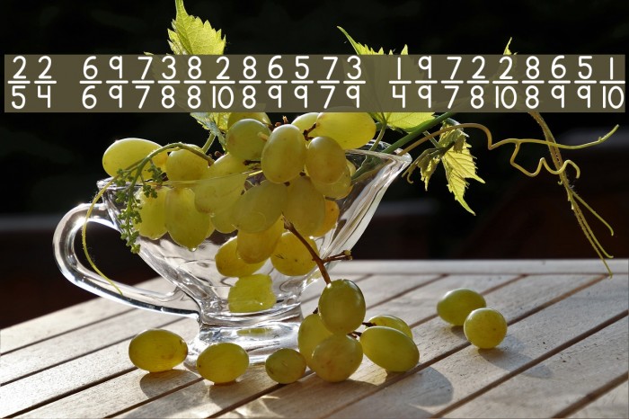 KG Traditional Fractions Font examples
