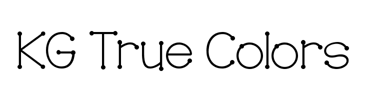 KG True Colors  Free Fonts Download