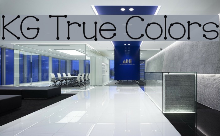 KG True Colors Font examples