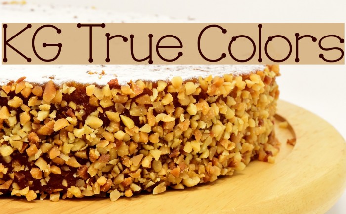 KG True Colors Font examples