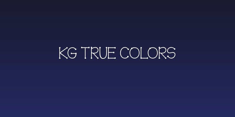 KG True Colors Social Header