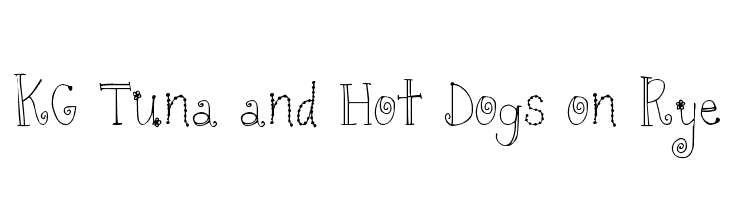 KG Tuna and Hot Dogs on Rye Font
