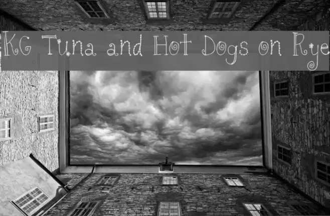 KG Tuna and Hot Dogs on Rye Font examples