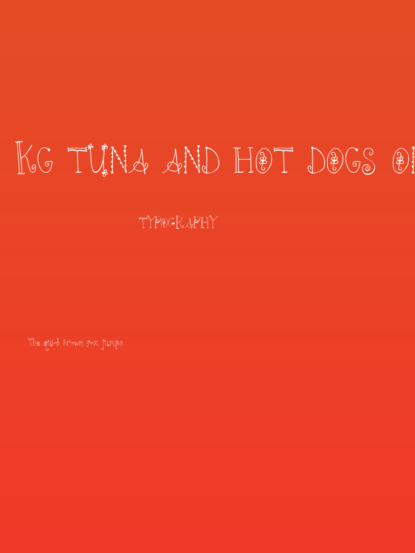 KG Tuna and Hot Dogs on Rye Poster