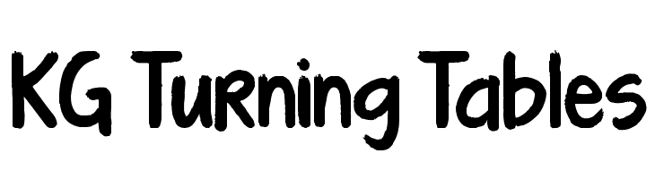 KG Turning Tables Font
