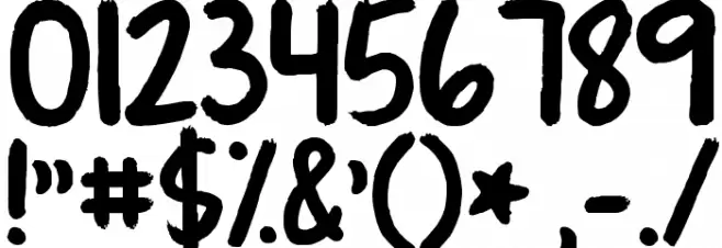 KG Turning Tables Font OTHER CHARS