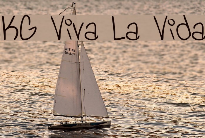 KG Viva La Vida Font examples