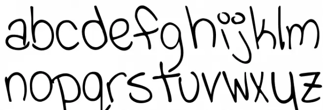 KG Viva La Vida फ़ॉन्ट लोअरकेस