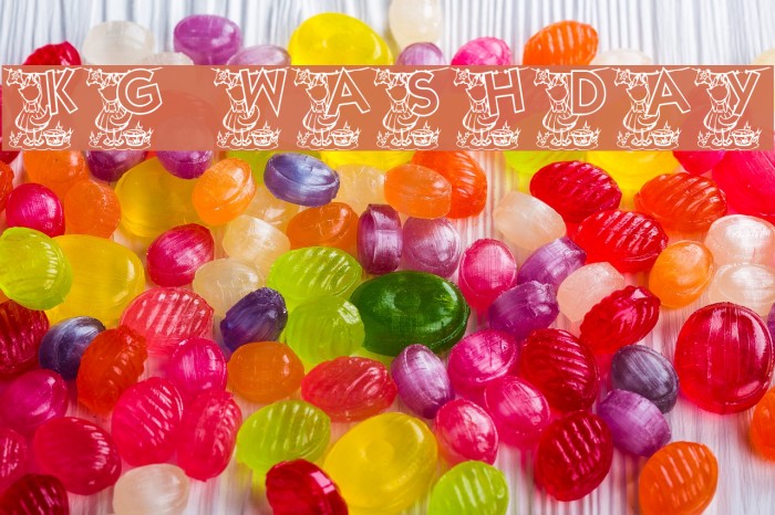 KG WASHDAY Example 1