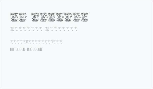 KG WASHDAY Business Card