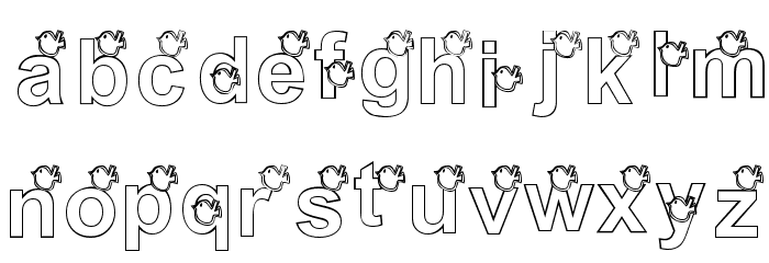 KG WINTERSNO Font LOWERCASE