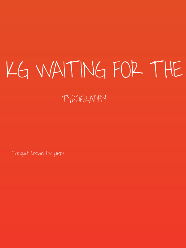 KG Waiting for the Sunrise Poster