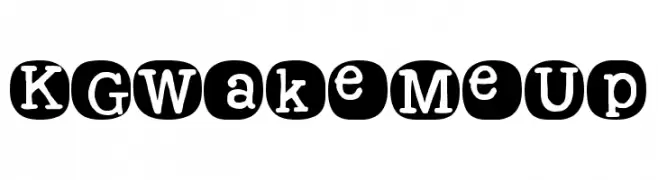 KG Wake Me Up  Free Fonts Download