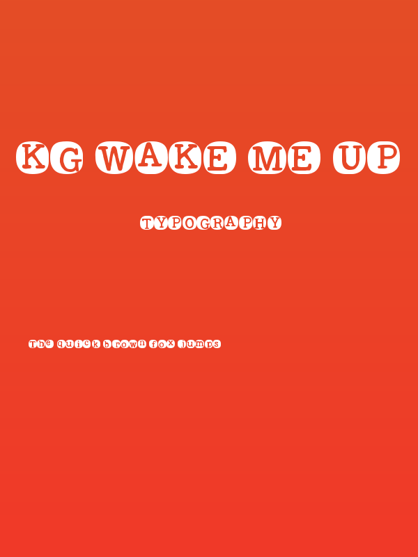 KG Wake Me Up Poster