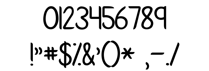 KG Ways to Say Goodbye Font OTHER CHARS