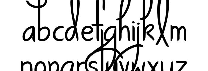 KG Ways to Say Goodbye Font LOWERCASE
