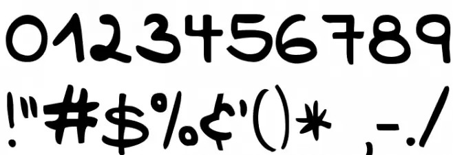 KG We Are Broken Font OTHER CHARS