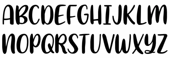 KG What A Time Regular Font Litere mari
