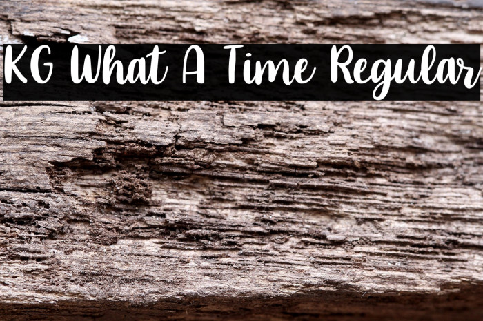 KG What A Time Regular Example 3