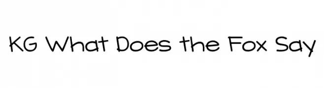 KG What Does the Fox Say  Fuentes Gratis Descargar