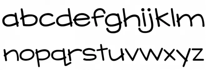KG What Does the Fox Say フォント 小文字