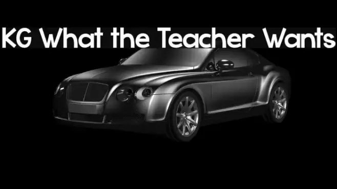 KG What the Teacher Wants Font examples