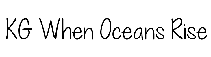 KG When Oceans Rise  font caratteri gratis