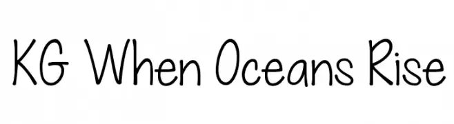 KG When Oceans Rise  تنزيل الخطوط