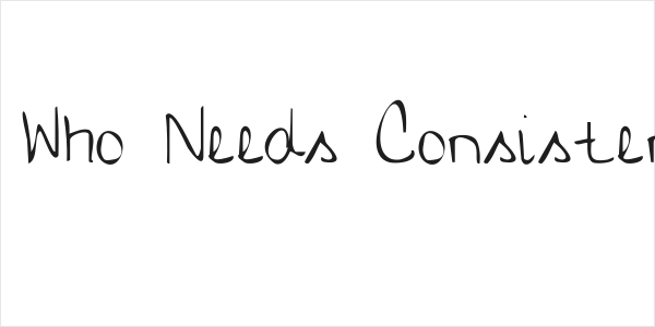 KG Who Needs Consistency Logo