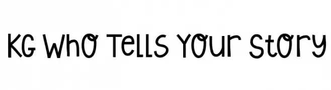 KG Who Tells Your Story  Frei Schriftart Herunterladen