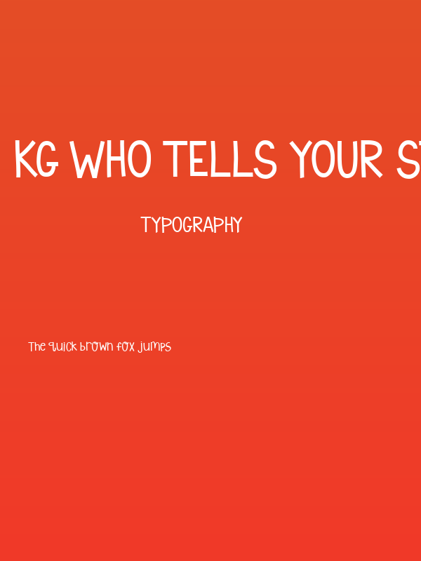 KG Who Tells Your Story Poster