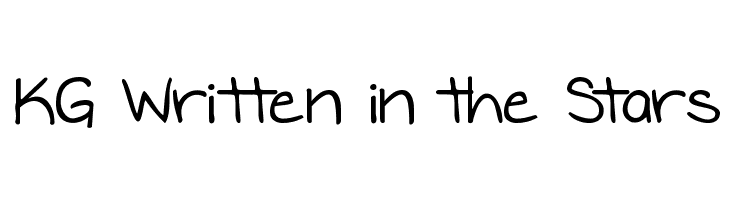 KG Written in the Stars  Frei Schriftart Herunterladen