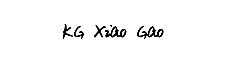 KG Xiao Gao Font