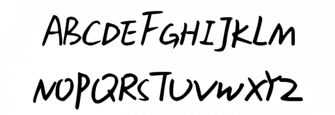 KG Xiao Gao Schriftart Groß