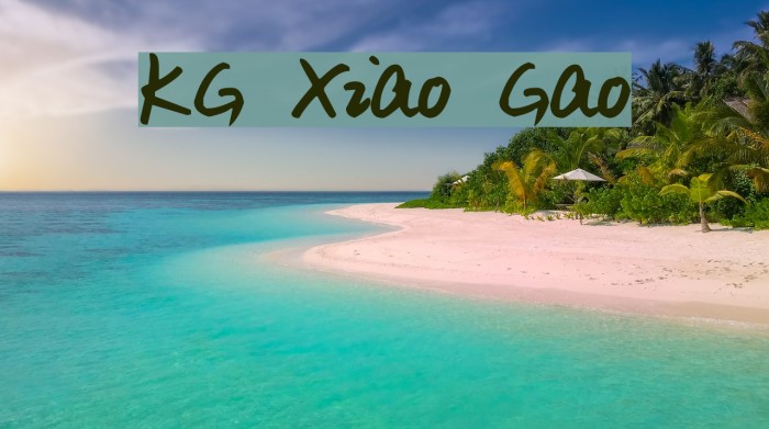 KG Xiao Gao Font examples